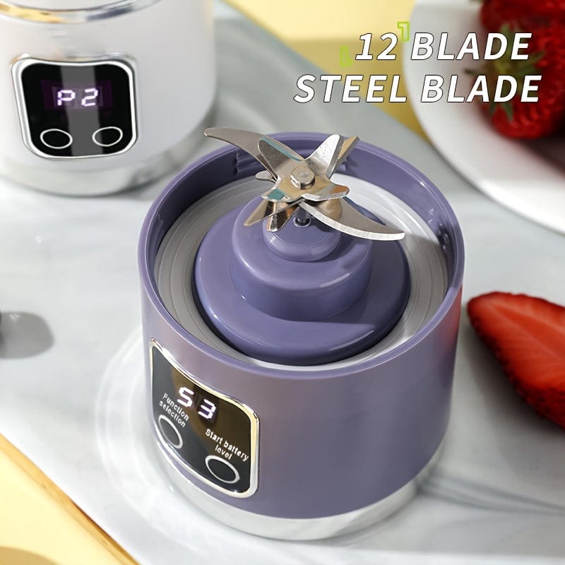 Blender USB Rechargeable avec affichage LED - 450ml, idéal smoothies &amp; milkshakes blender