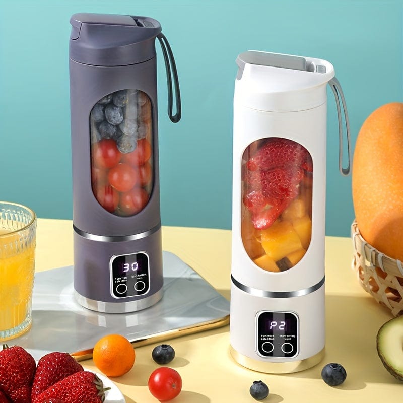 Blender USB Rechargeable avec affichage LED - 450ml, idéal smoothies &amp; milkshakes blender