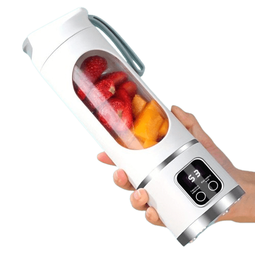 Blender USB Rechargeable avec affichage LED - 450ml, idéal smoothies & milkshakes blender