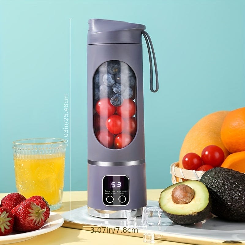 Blender USB Rechargeable avec affichage LED - 450ml, idéal smoothies &amp; milkshakes blender