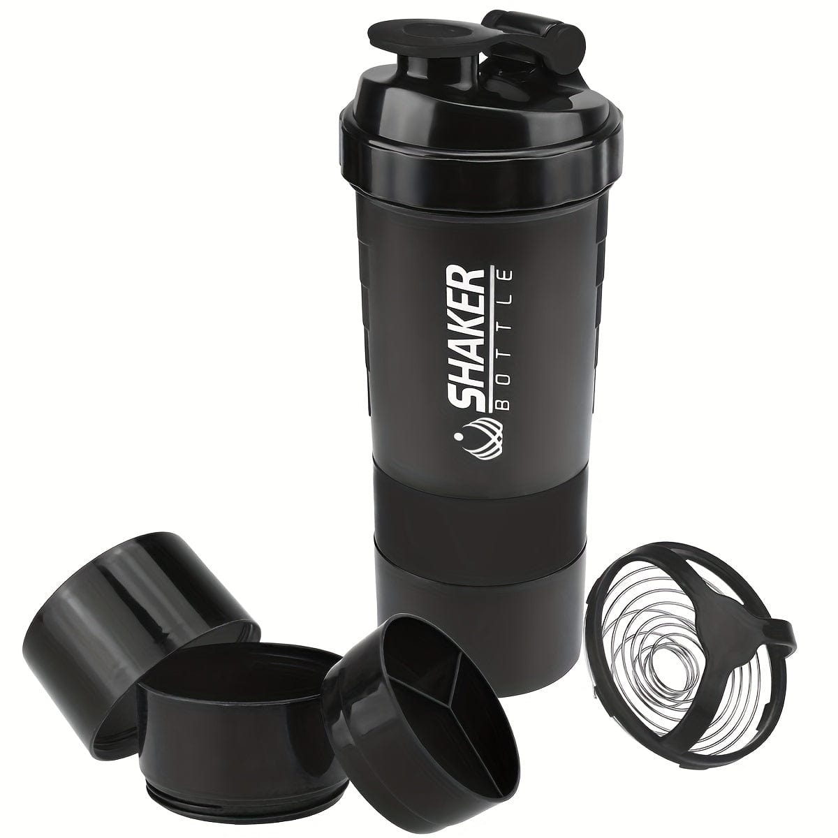 Bouteille Shaker 2 Compartiments Proteine GymHomeAsistantFitness