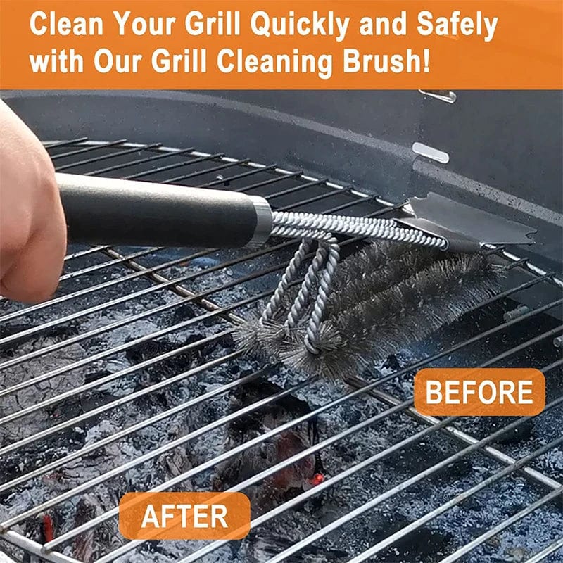Brosse de Nettoyage pour Grill en Acier Inoxydable 18 Pouces
