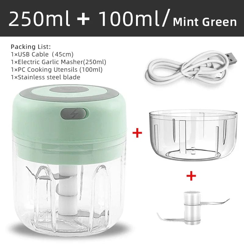 Mini Hachoir Électrique pour l'Ail et les Légumes - Broyeur USB Portable &amp; sans Fil Hachoirs à légumes