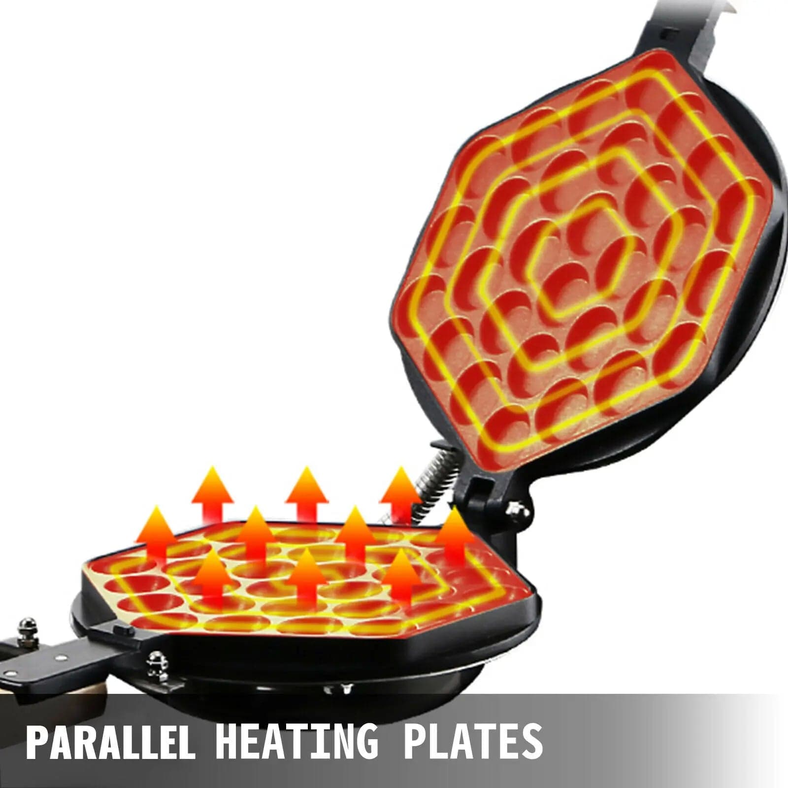 Gaufrier bubble waffle – thermostat 50-250 °C et minuterie 0-5 min