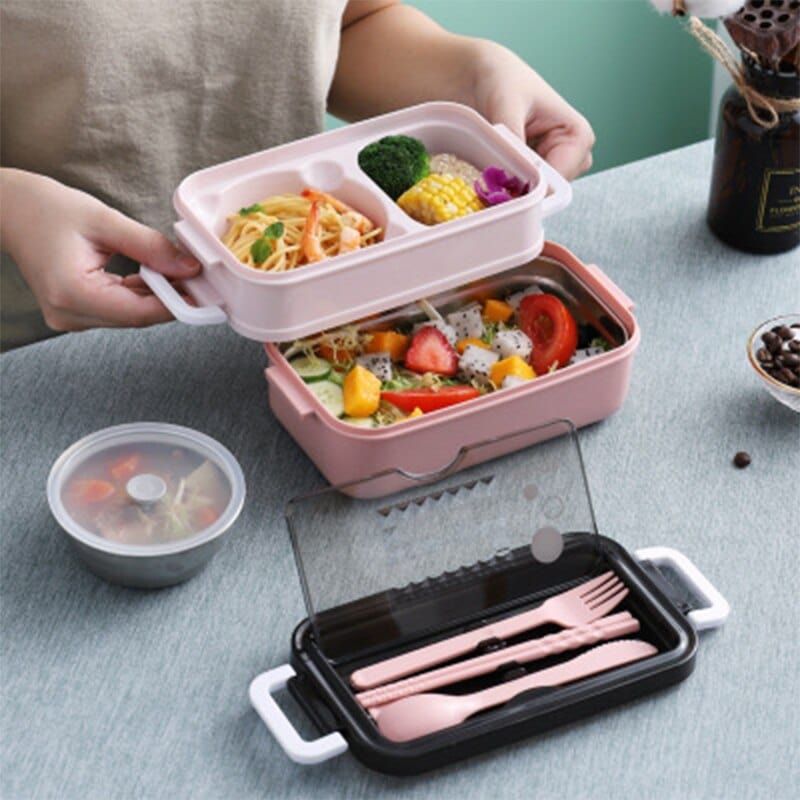 Lunchbox étanche avec couverts