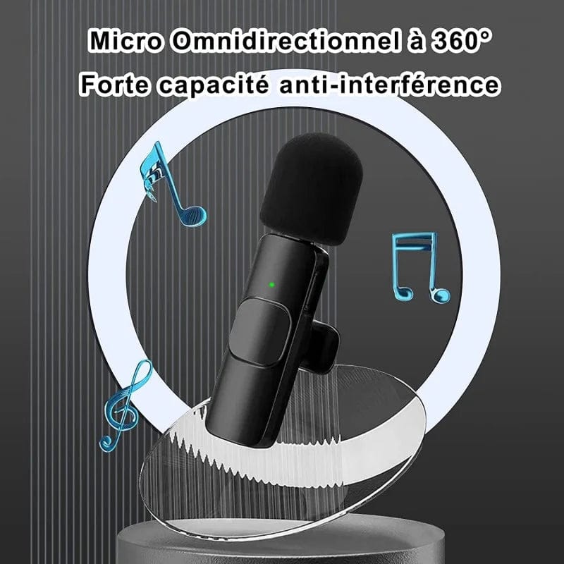 Micro Cravate sans fil avec Son HF pour Iphone/Smartphone
