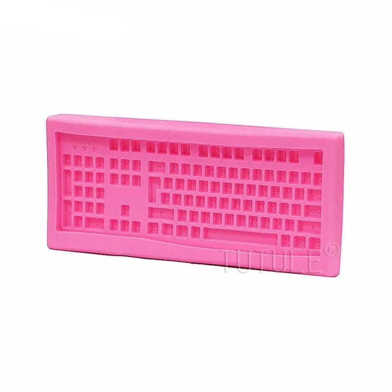Moule à Gâteau Silicone - Clavier d'Ordinateur 3D Moules à gateau