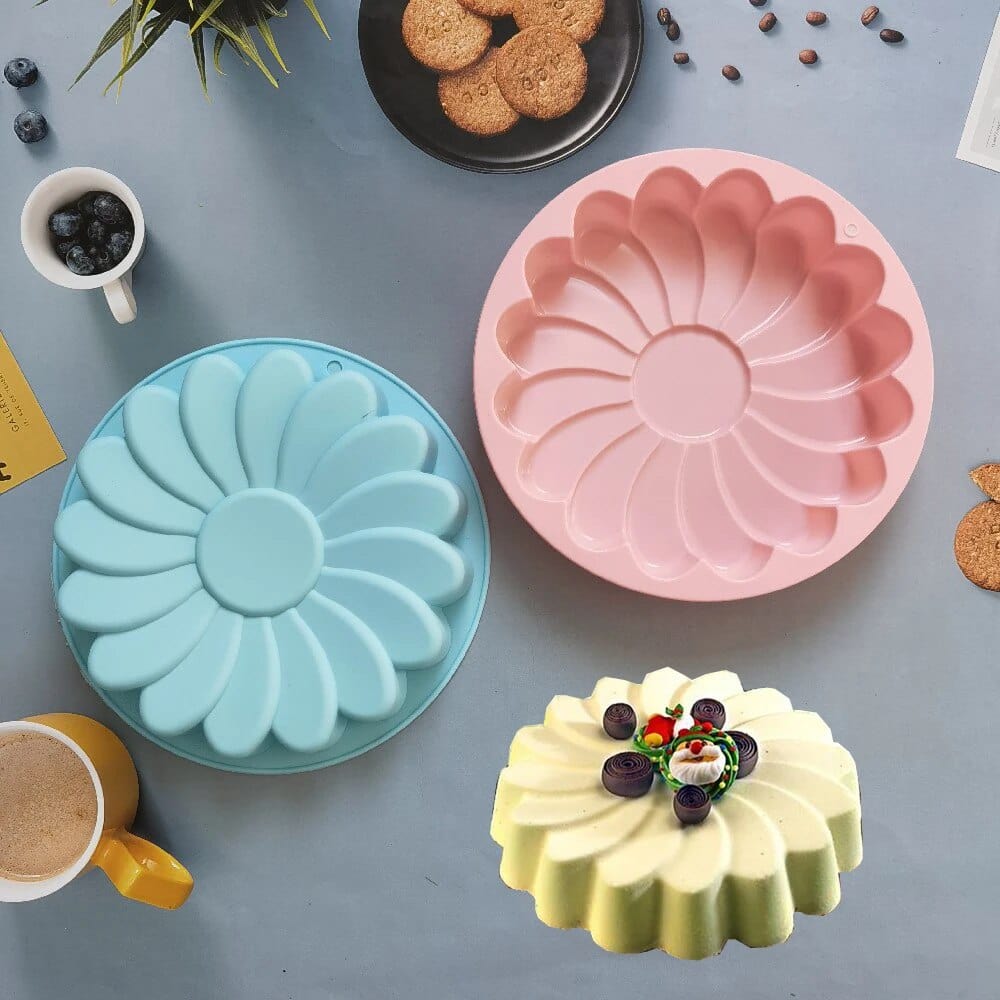 Moule à Gâteaux en Silicone : Forme de Fleur Moules à Gateau