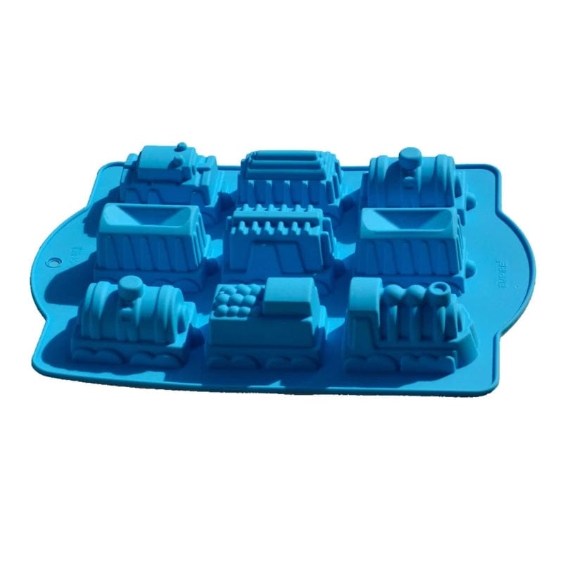 Moule à Gâteaux Trains en Silicone 3D Moules à Gateau