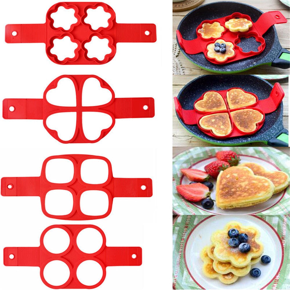 Moules à Pancakes et Gâteaux par lot de 4 Moules à Gateau