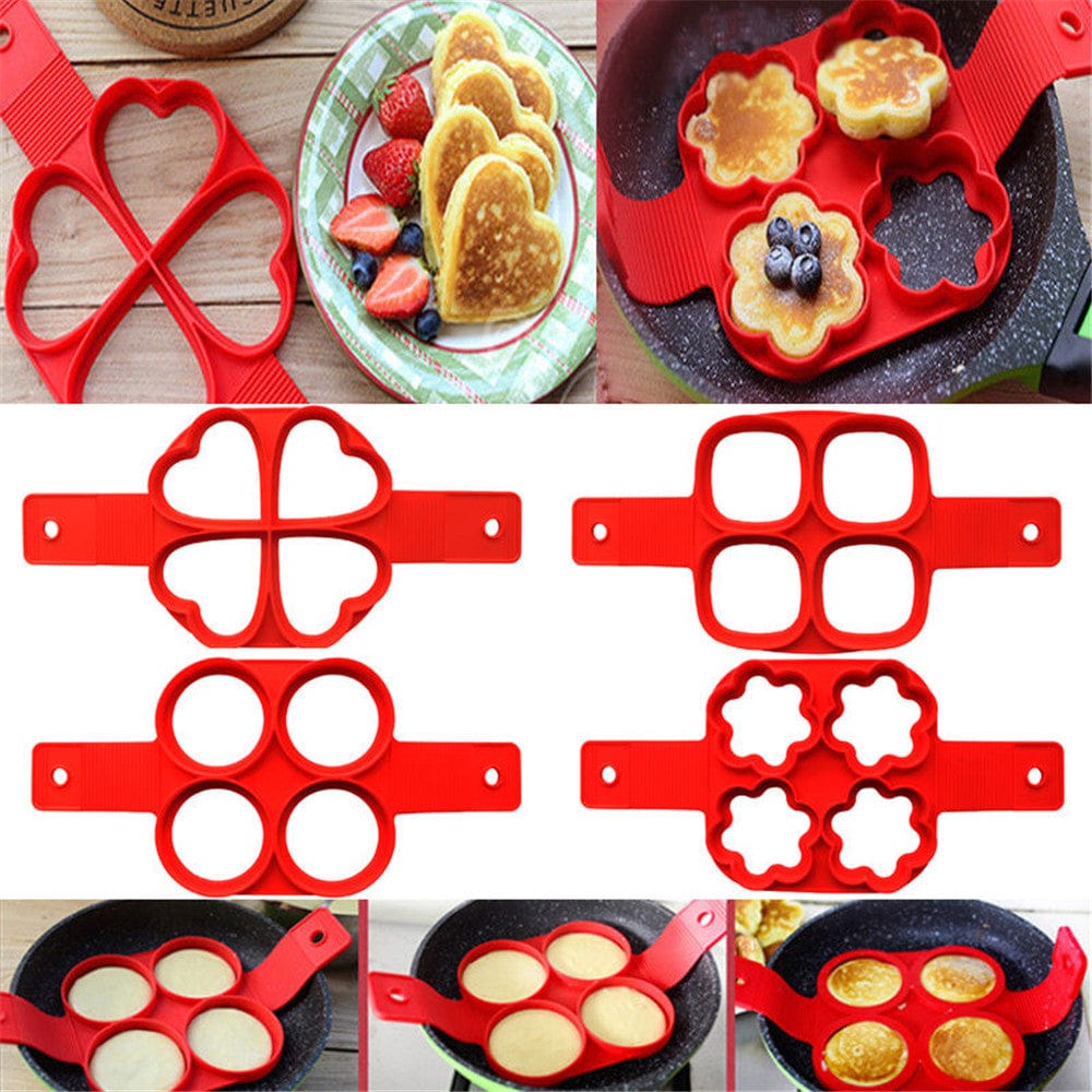 Moules à Pancakes et Gâteaux par lot de 4 Moules à Gateau