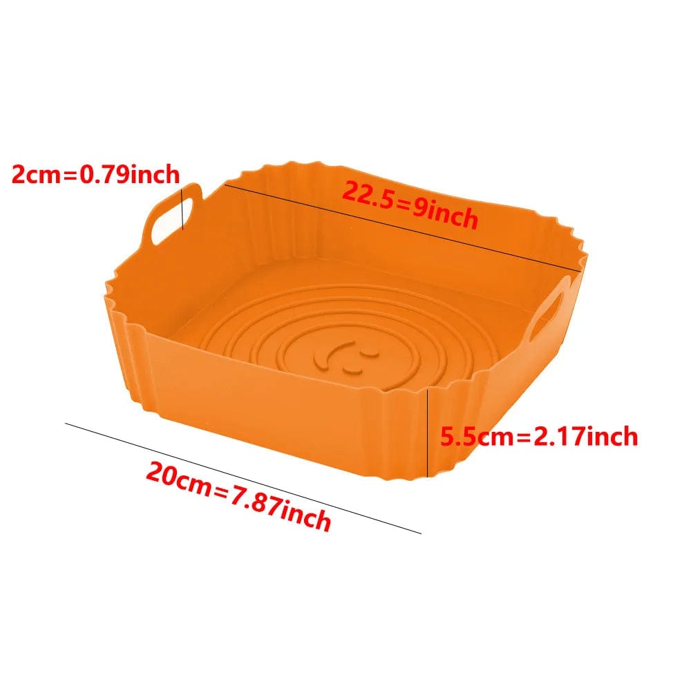 Moules en Silisone Carrés pour Air Fryer Air Fryer