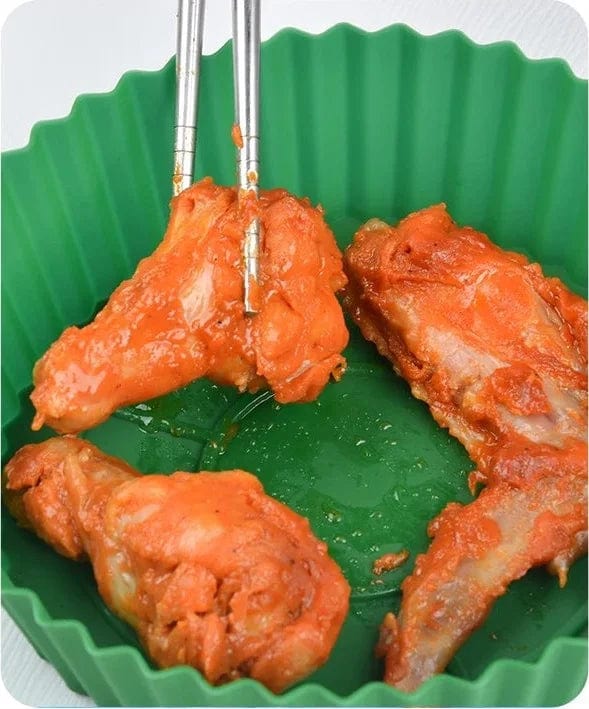 Panier de Cuisson en Silicone pour Air Fryer (14x17x4,6 cm) Air Fryer