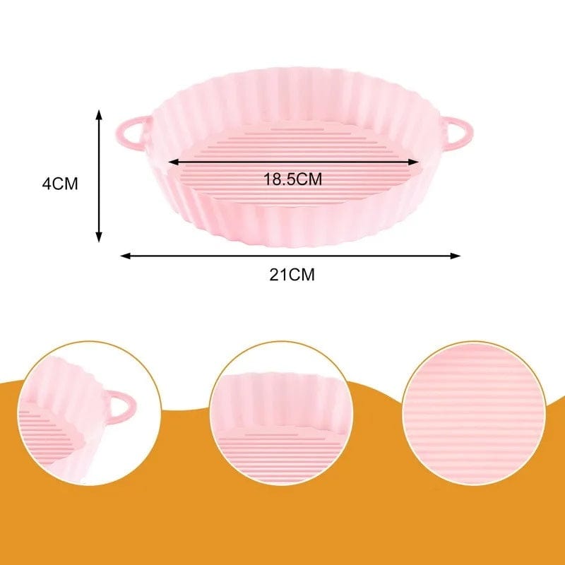 Panier de Cuisson en Silicone pour Air Fryer (18,5x21x4 cm) Air Fryer