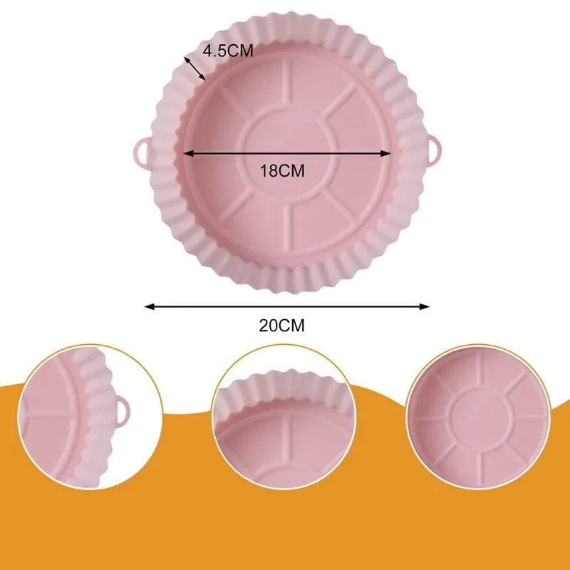 Panier de Cuisson en Silicone pour Air Fryer (18x20x4,5 cm) Air Fryer
