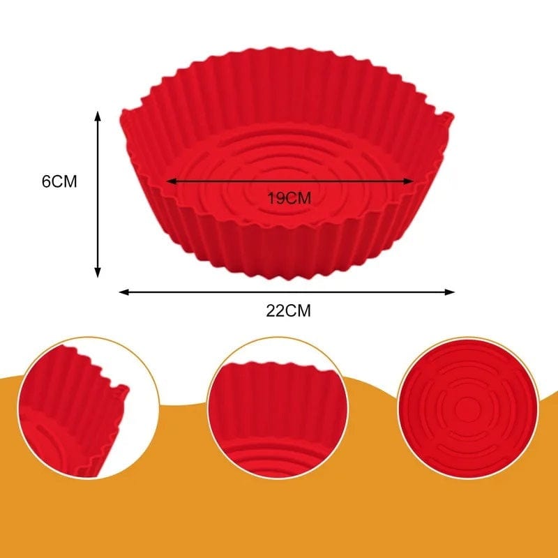 Panier de Cuisson en Silicone pour Air Fryer (19x22x6 cm) Air Fryer