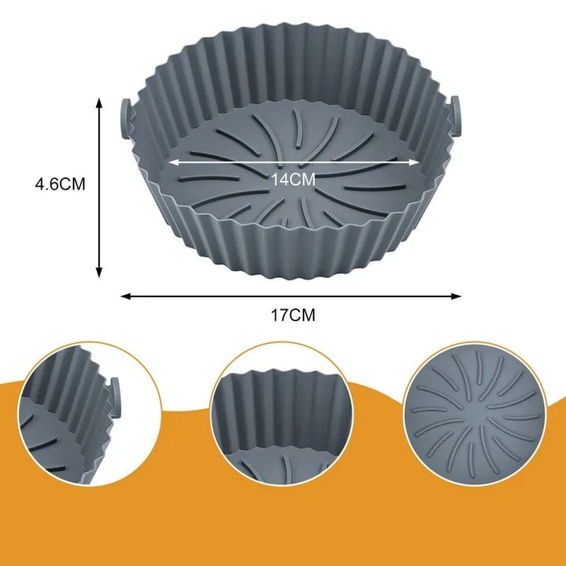 Panier de Cuisson en Silicone pour Friteuse sans Huile (14x17x4,6 cm) Friteuse sans Huile