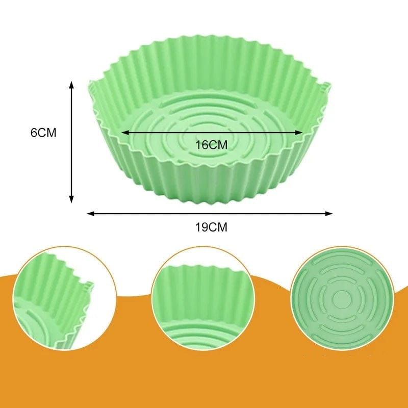 Panier de Cuisson en Silicone pour Friteuse sans Huile (16x19x6 cm) Friteuse sans Huile
