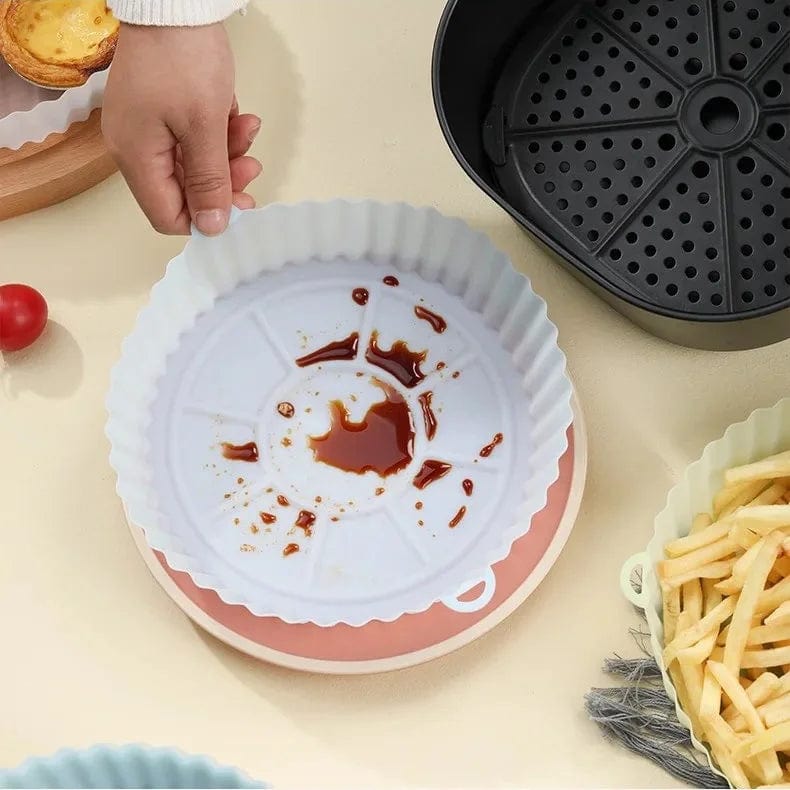 Panier de Cuisson en Silicone pour Friteuse sans Huile (18,5x21x4 cm) Friteuse sans Huile