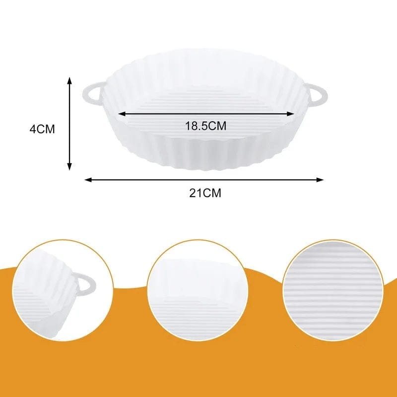 Panier de Cuisson en Silicone pour Friteuse sans Huile (18,5x21x4 cm) Friteuse sans Huile