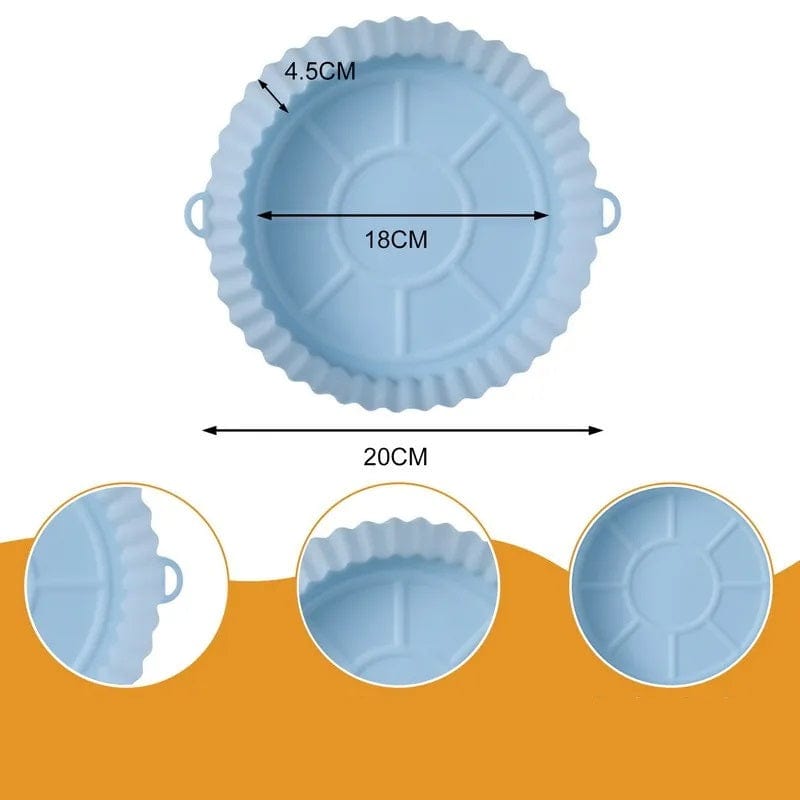 Panier de Cuisson en Silicone pour Friteuse sans Huile (18x20x4,5 cm) Friteuse sans Huile