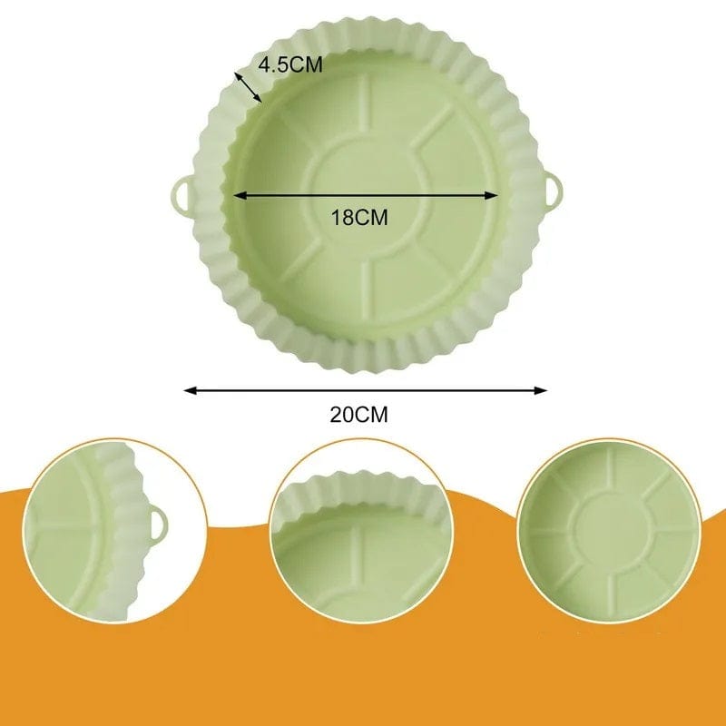 Panier de Cuisson en Silicone pour Friteuse sans Huile (18x20x4,5 cm) Friteuse sans Huile