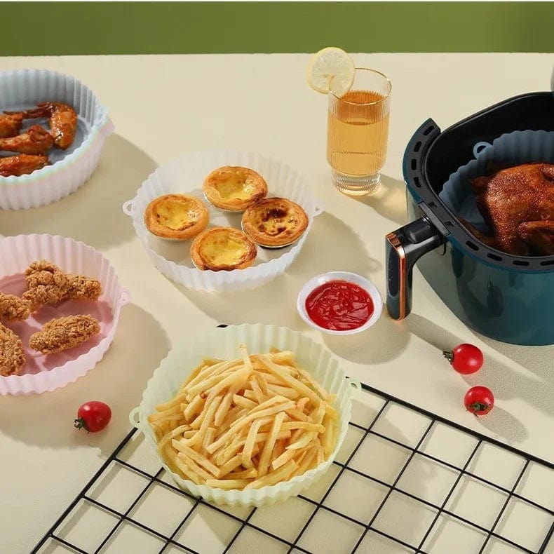 Panier de Cuisson en Silicone pour Friteuse sans Huile (19x22x6 cm) Friteuse sans Huile