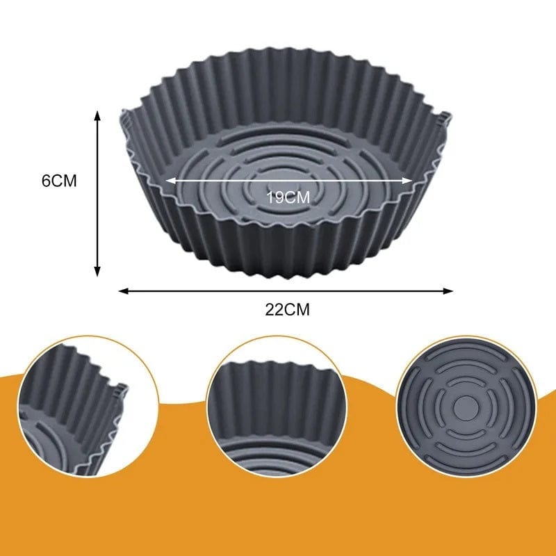 Panier de Cuisson en Silicone pour Friteuse sans Huile (19x22x6 cm) Friteuse sans Huile