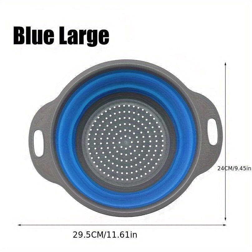 Passoire pliable bleue – grande (29 × 24 cm)