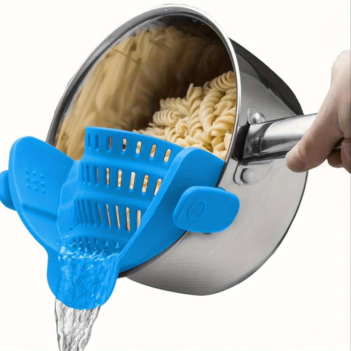 Passoire en Silicone pour Casseroles - Filtrage Facile, Manuelle, Fruits, Légumes - NL25678