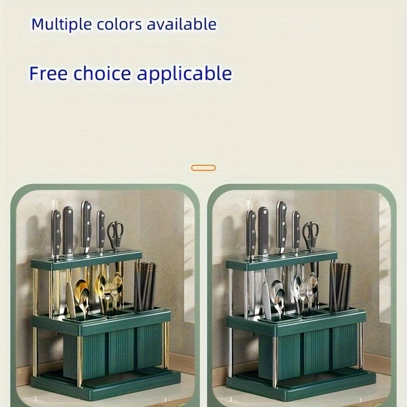 Porte-couteaux Cuisine Intégré - Boîte Rangement Couverts