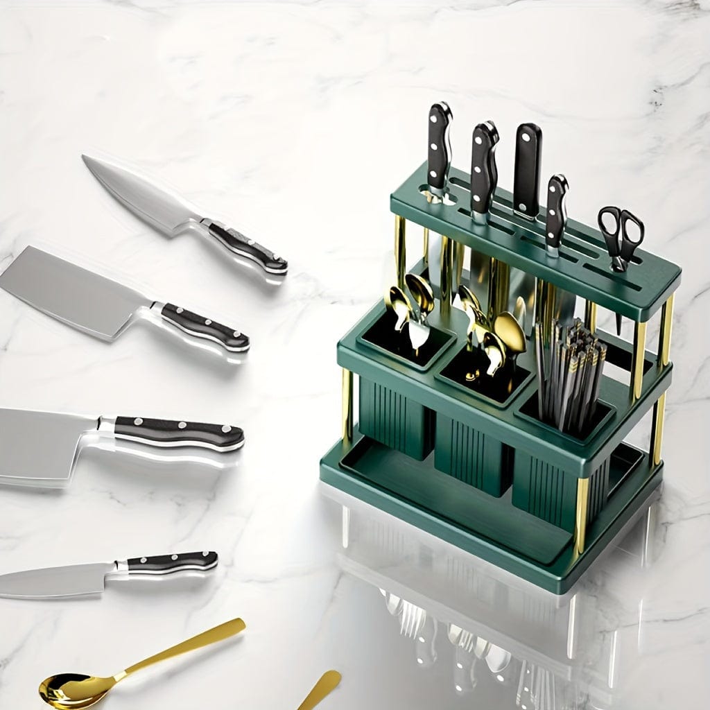 Porte-couteaux Cuisine Intégré - Boîte Rangement Couverts