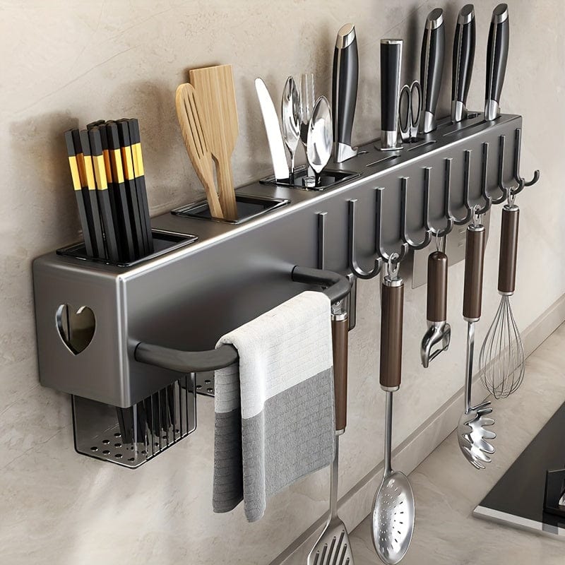 Range-couteaux mural multi-fonctionnel pour ustensiles de cuisine