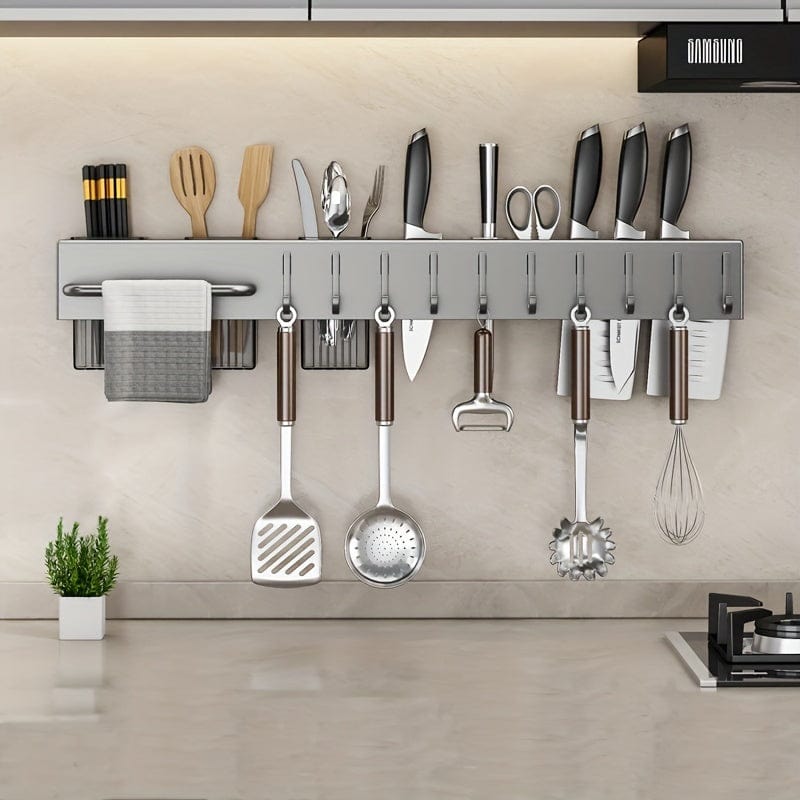 Range-couteaux mural multi-fonctionnel pour ustensiles de cuisine