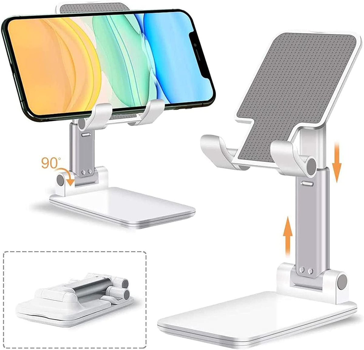 Support Smartphone et Tablette Compact Pliable et Ajustable
