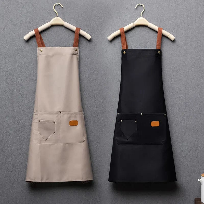Tablier de cuisine bleu marine en tissu non-tissé tablier