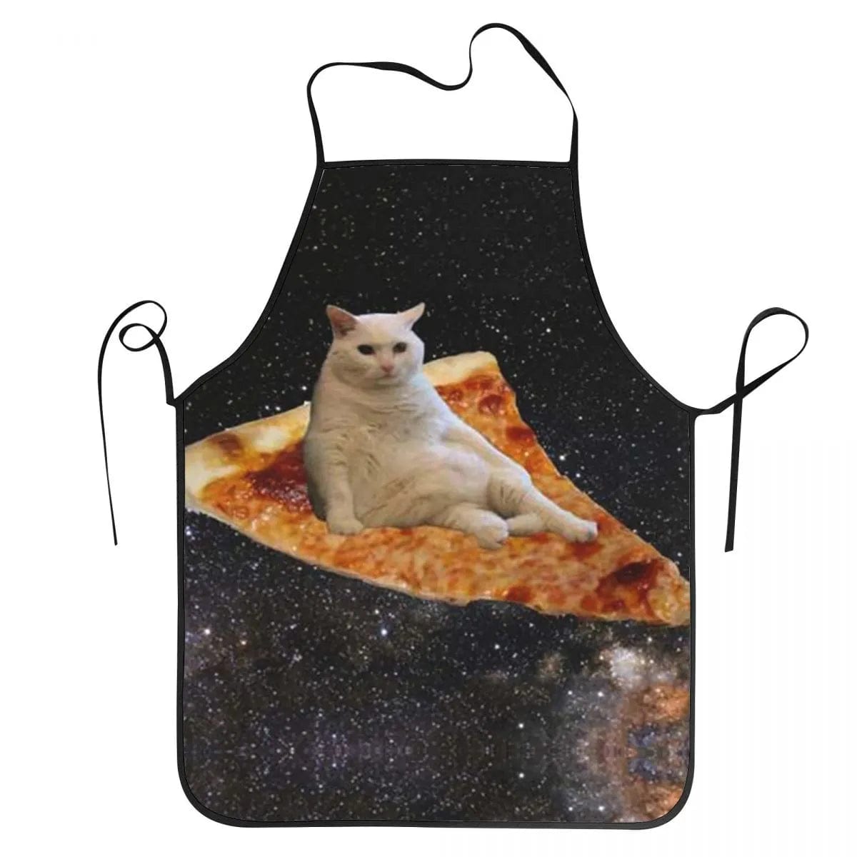 Tablier de cuisine chat spatiale pizza - Drôle pour hommes et femmes tablier
