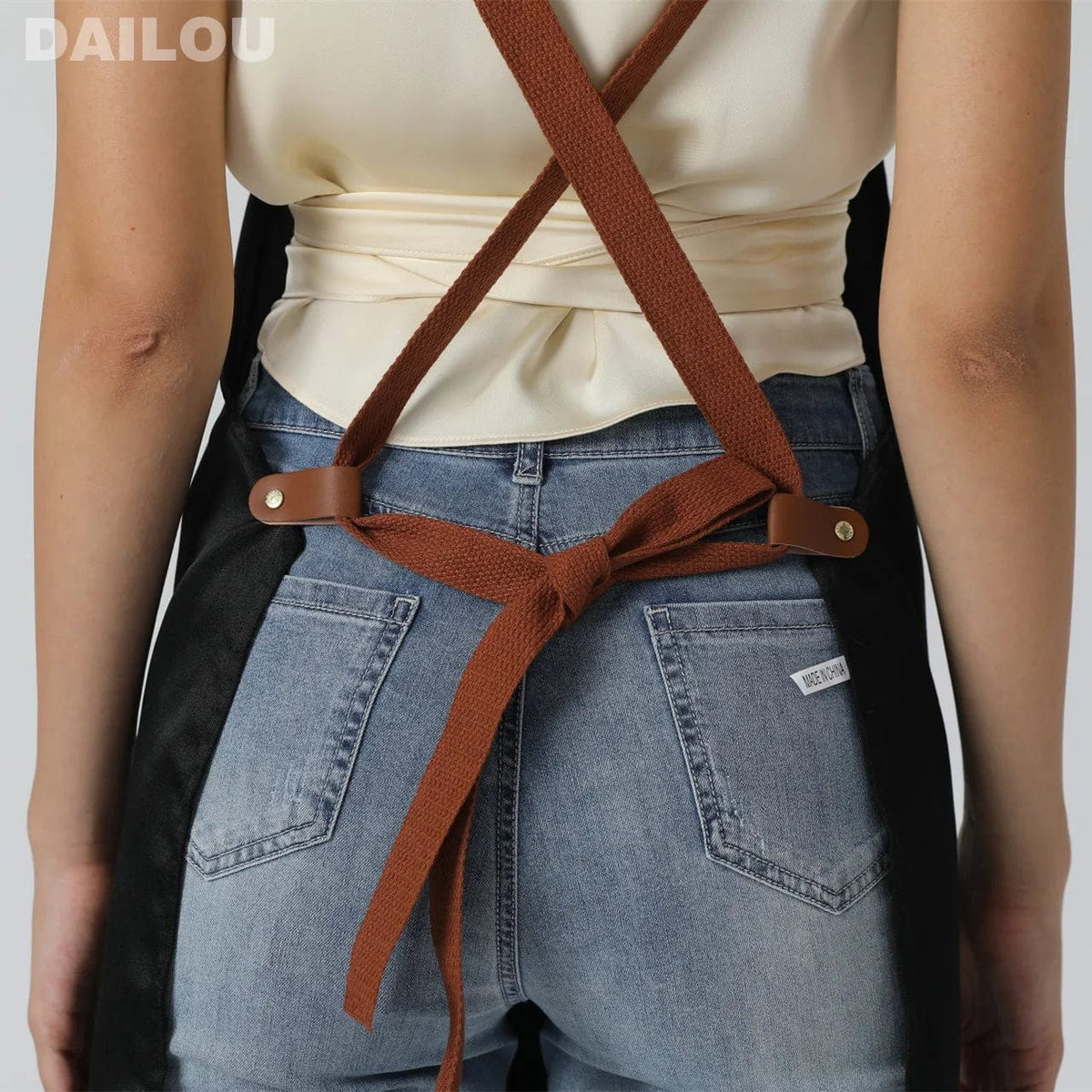 Tablier de cuisine en non-tissé pour homme et femme - Vert tablier