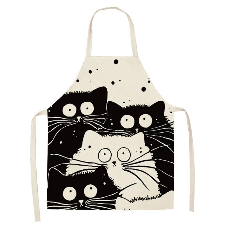 Tablier de cuisine Japon style chat mignon - Chat Pensif tablier