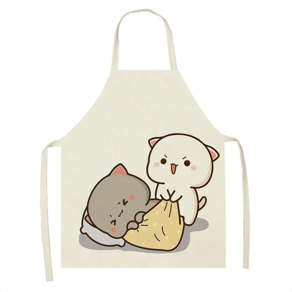 Tablier de Cuisine Kawaï Chats Cartoons Mignons - Taille Adulte tablier