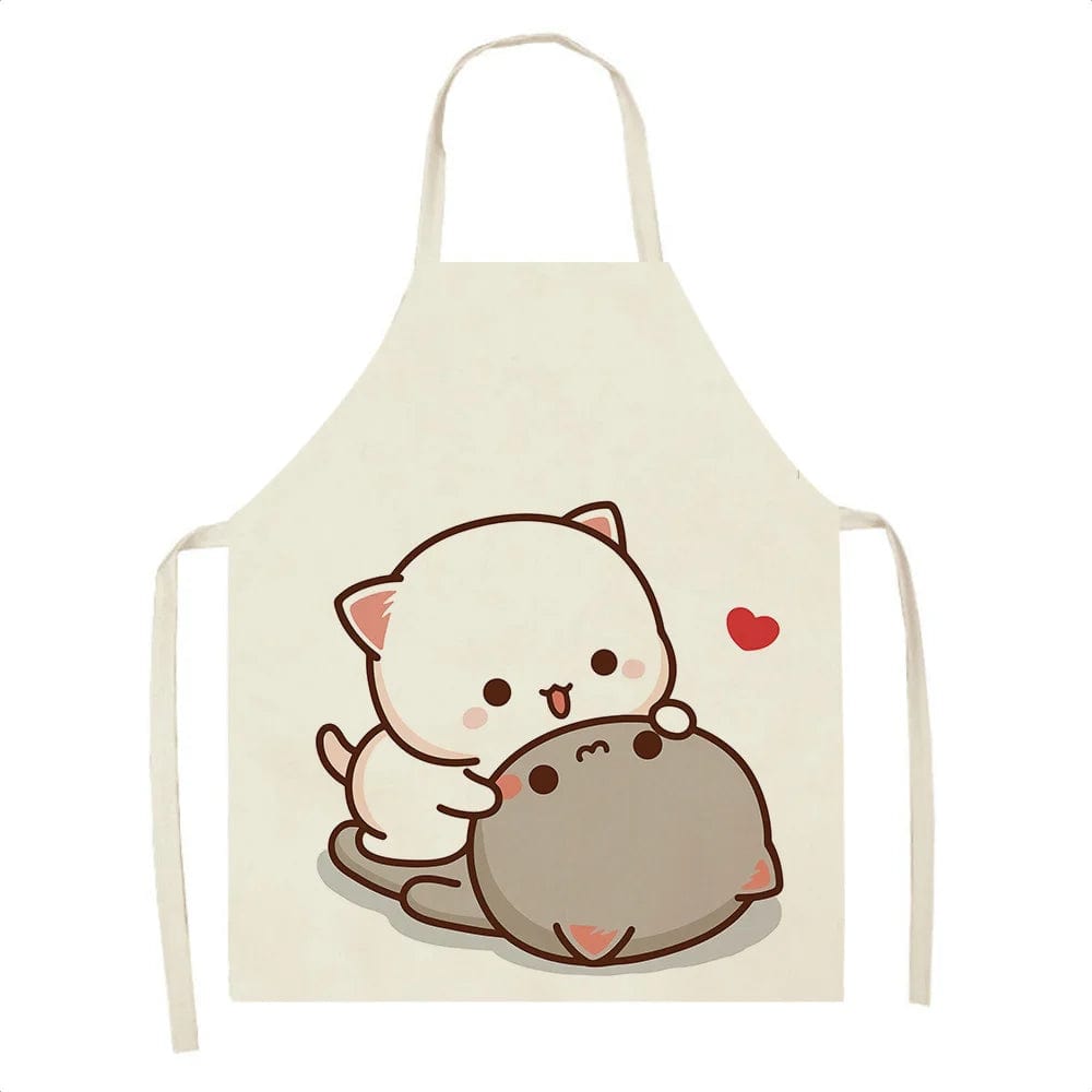 Tablier de Cuisine Kawaï Chats Cartoons Mignons - Taille Adulte tablier