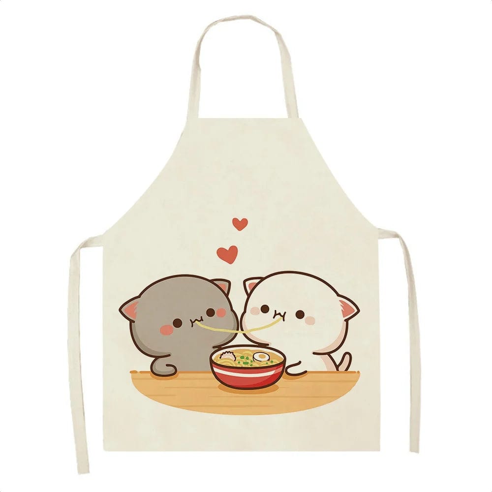Tablier de Cuisine Kawaï Chats Cartoons Mignons - Taille Enfants tablier