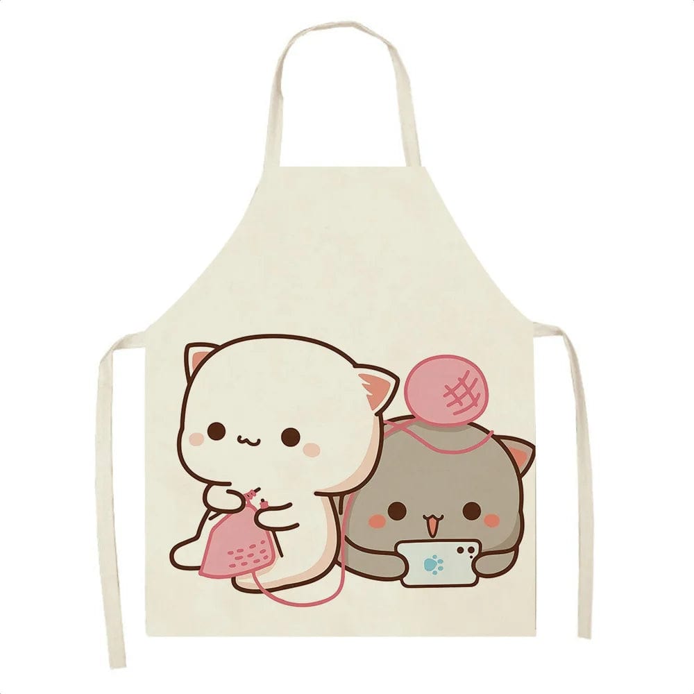 Tablier de Cuisine Kawaï Chats Cartoons Mignons - Taille Enfants tablier