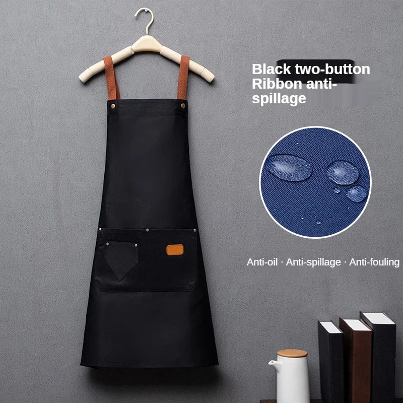 Tablier de cuisine rouge en non-tissé pour homme et femme - Bib Sleeveless Apron tablier
