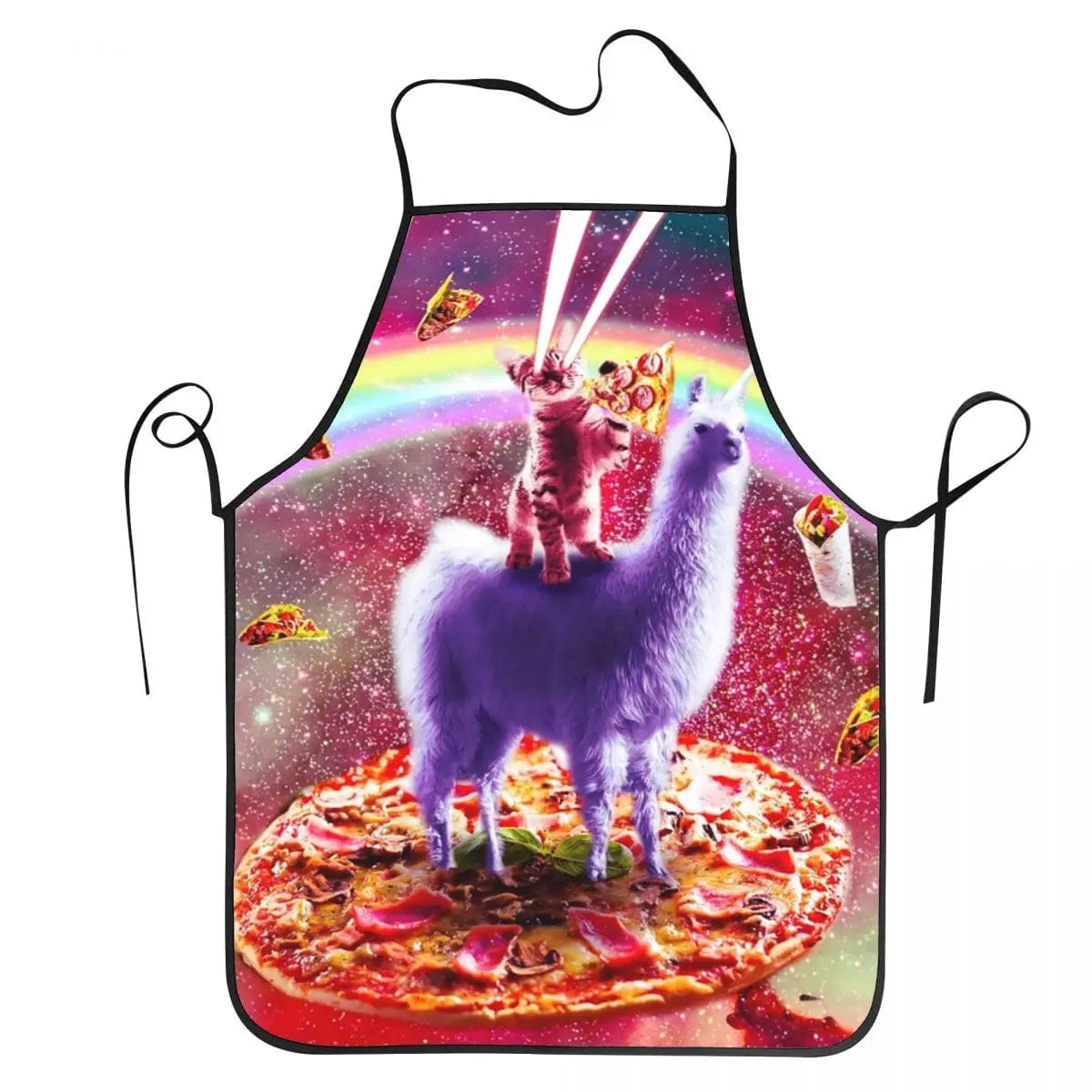Tablier de cuisine Space Pizza Cat Meme pour cuisiner avec style tablier