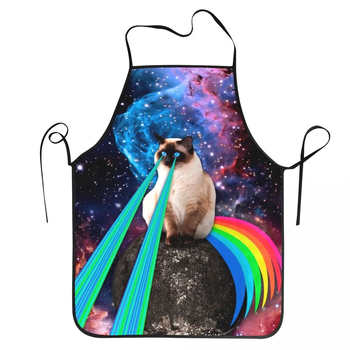 Tablier de cuisine Unisex Space Pizza Cat Meme pour Chefs - Drôle et original! tablier