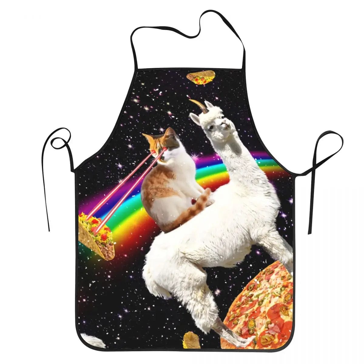 Tablier de cuisine Unisex Space Pizza Cat Meme pour Chefs - Drôle et original! tablier