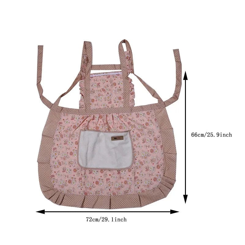Tablier de cuisine vintage rétro années 50 traditionnel rose tablier