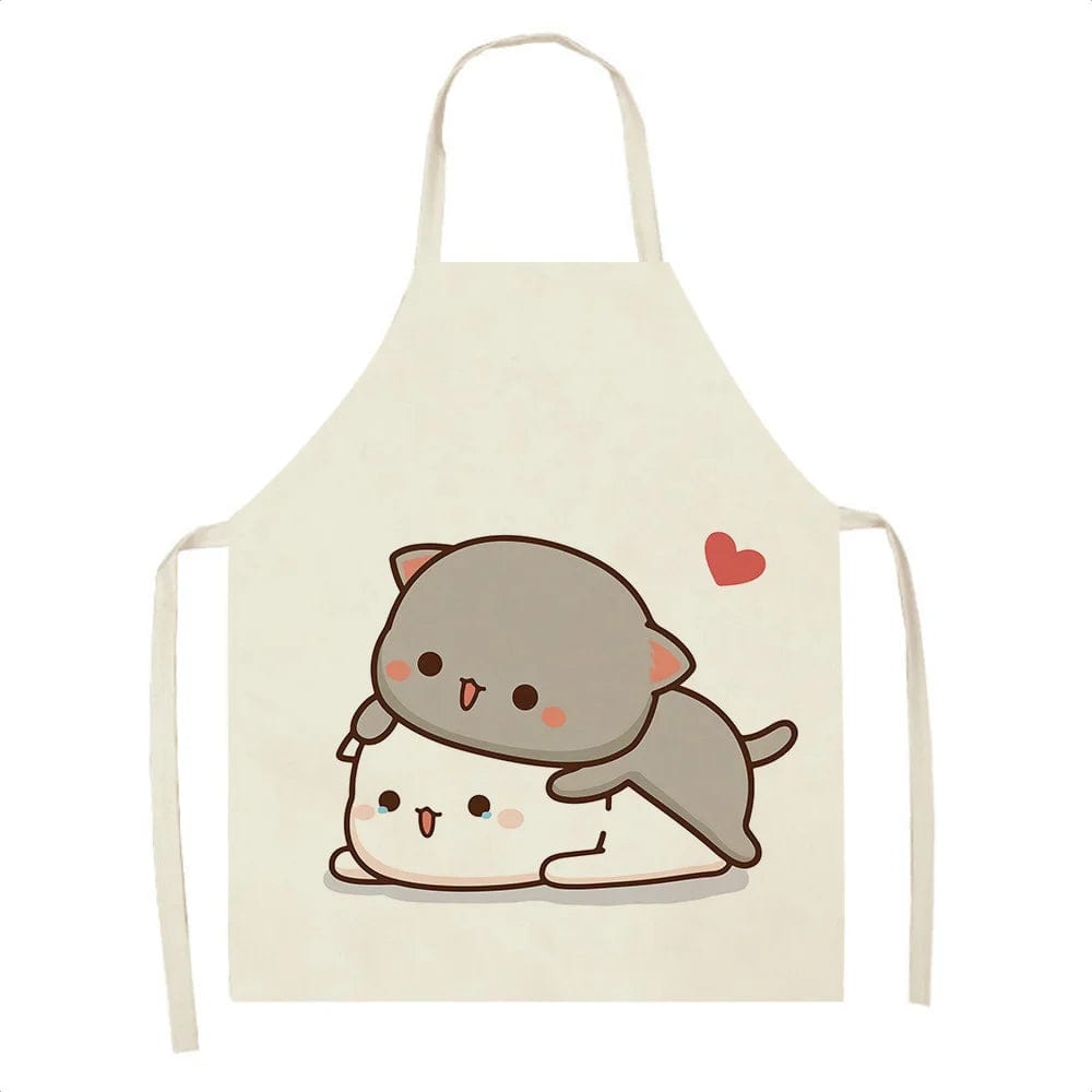 Tablier de Cuisine Kawaï Chats Cartoons Mignons - Taille Adulte tablier