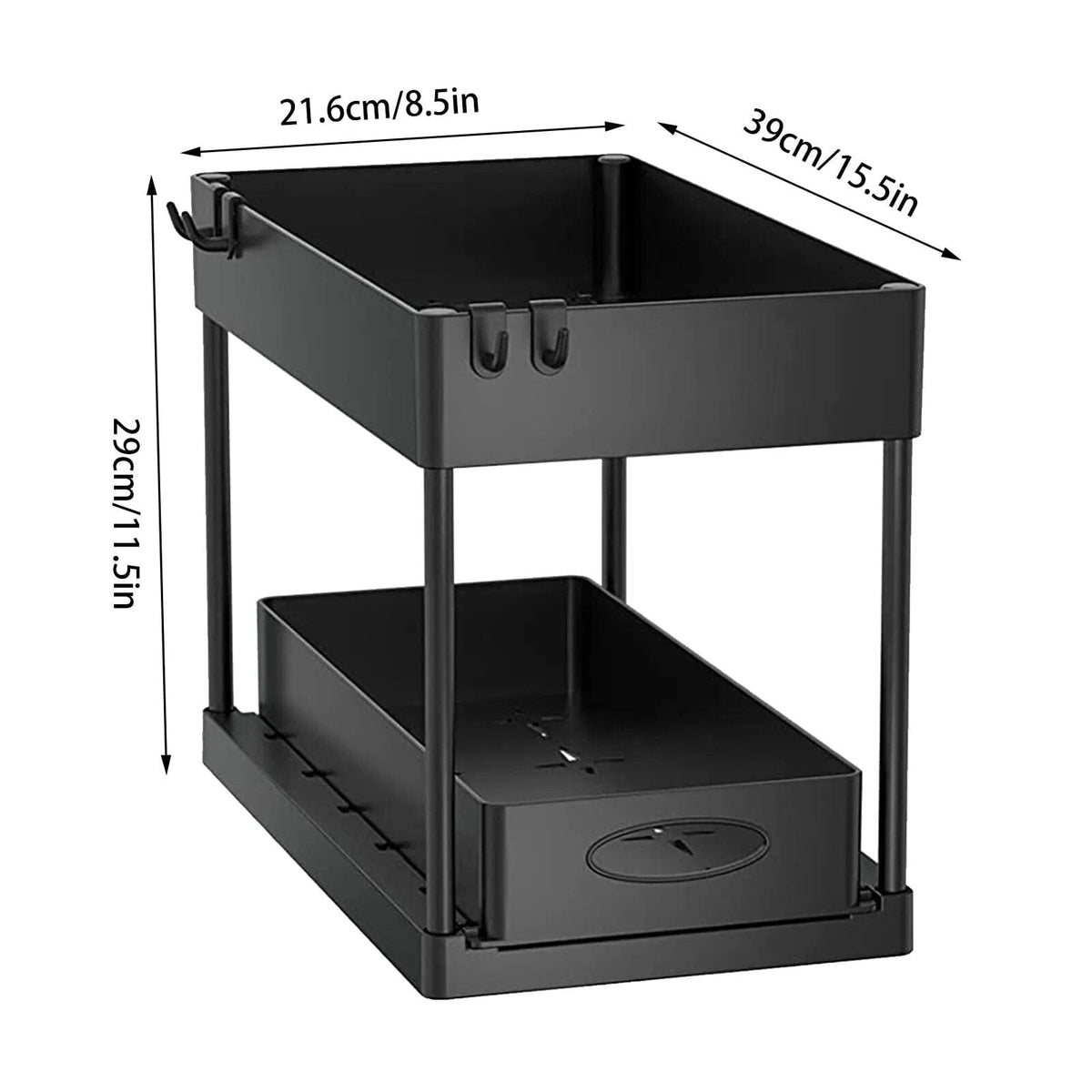 Tiroirs Coulissants de Rangement pour Cuisine et Salle de Bain